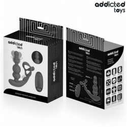 JUGUETES PARA ADICTOS - MASAJEADOR DE PRÓSTATA GIRATORIO CON CONTROL REMOTO