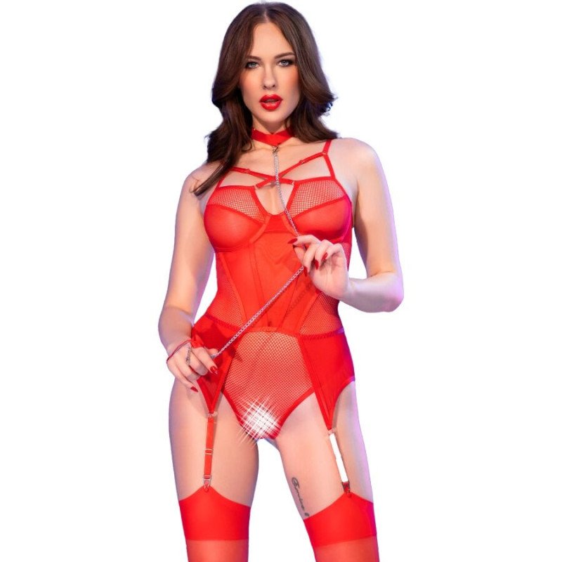 CHILIROSE - CR 4879 BODY SIN ENTREPIERNA ROJO XL