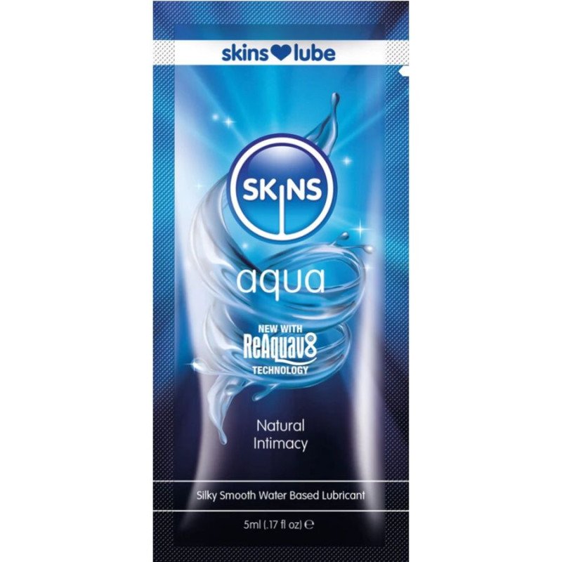 SKINS - AQUA LUBRICANTE A BASE DE AGUA DOSIS ÚNICA 5 ML