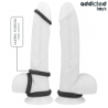 JUGUETES PARA ADICTOS - JUEGO DE ANILLOS PARA EL PENE CON TEXTURA, 4 TAMAÑOS