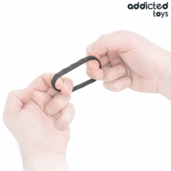JUGUETES PARA ADICTOS - JUEGO DE ANILLOS PARA EL PENE CON TEXTURA, 4 TAMAÑOS