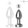 INTENSO - TAPÓN ANAL METÁLICO VIBRATORIO CON LUCES LED Y CONTROL REMOTO - TALLA S