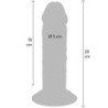 GET REAL - DONG DE TPE DE DOBLE DENSIDAD GRUESO DE LUJO DE 20 CM