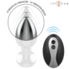 INTENSO - TAPÓN ANAL METÁLICO VIBRATORIO CON LUCES LED Y CONTROL REMOTO - TALLA M