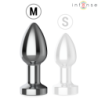 INTENSO - TAPÓN ANAL METÁLICO VIBRATORIO CON LUCES LED Y CONTROL REMOTO - TALLA M