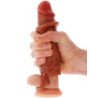 GET REAL - FUNDA DE SILICONA HIDRATADA PARA PENE COLOR CARAMELO 16 CM