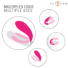 INTENSE - JULIA VIBRADOR DOBLE CON PINZA Y ESTIMULADOR, CONTROL REMOTO