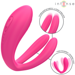 INTENSO - JULIA VIBRADOR DOBLE CON PINZA Y ESTIMULADOR, CONTROL REMOTO