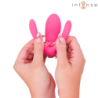 INTENSE - JULIA VIBRADOR DOBLE CON PINZA Y ESTIMULADOR, CONTROL REMOTO
