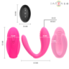 INTENSE - JULIA VIBRADOR DOBLE CON PINZA Y ESTIMULADOR, CONTROL REMOTO