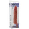 GET REAL - FUNDA DE SILICONA HIDRATADA PARA PENE COLOR CARAMELO 20 CM