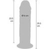 GET REAL - DONG DE TPE DE DOBLE DENSIDAD GRUESO DE LUJO 25,5 CM