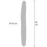 GET REAL - DILDO DE SILICONA DE DOBLE EXTREMO COLOR CARAMELO 35 CM