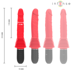 INTENSE - VIBRADOR DE EMPUJE CON CONTROL REMOTO CYNTHIA CON CALOR