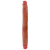 GET REAL - DILDO DE SILICONA DE DOBLE EXTREMO COLOR CARAMELO 46 CM