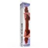 GET REAL - DILDO DE SILICONA DE DOBLE EXTREMO COLOR CARAMELO 46 CM