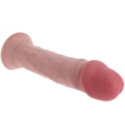 GET REAL - DONG DE TPE DE DOBLE DENSIDAD GRUESO DE LUJO DE 35,5 CM