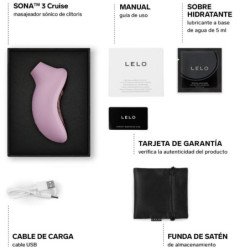 LELO - SONA 3 CRUISE MASAJEADOR CLITORAL SONIC ROSA SUAVE