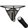 BAILE - TANGA CON BALA VIBRADORA Y CONTROL REMOTO NEGRA