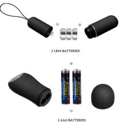 BAILE - TANGA CON BALA VIBRADORA Y CONTROL REMOTO NEGRO