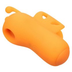 CALEXOTICS - NEON VIBES EL ESTIMULADOR DE DEDOS CON VIBRACIONES ZUMBADAS 10 VIBRACIONES NARANJA
