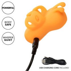 CALEXOTICS - NEON VIBES EL ESTIMULADOR DE DEDOS CON VIBRACIONES ZUMBADAS 10 VIBRACIONES NARANJA