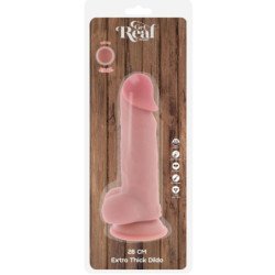 GET REAL - PENE REALISTA DE LUJO CON TESTÍCULOS EXTRA GRUESO DE 28 CM