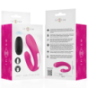 INTENSE - JANET - ESTIMULADOR Y VIBRADOR DOBLE EN FORMA DE U CON CONTROL REMOTO, COLOR ROSA