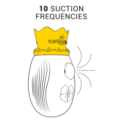 ESTIMULADOR DE CLÍTORIS INTENSO - 10 MODOS DE SUCCIÓN Y LAMIDAS - ROJO