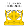 ESTIMULADOR DE CLÍTORIS INTENSO - 10 MODOS DE SUCCIÓN Y LAMIDAS - ROJO