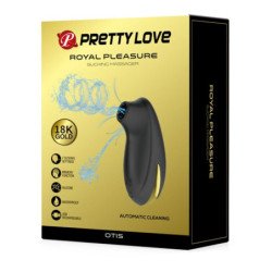 PRETTY LOVE - MASAJEADOR DE SUCCIÓN RECARGABLE DE LUJO NEGRO