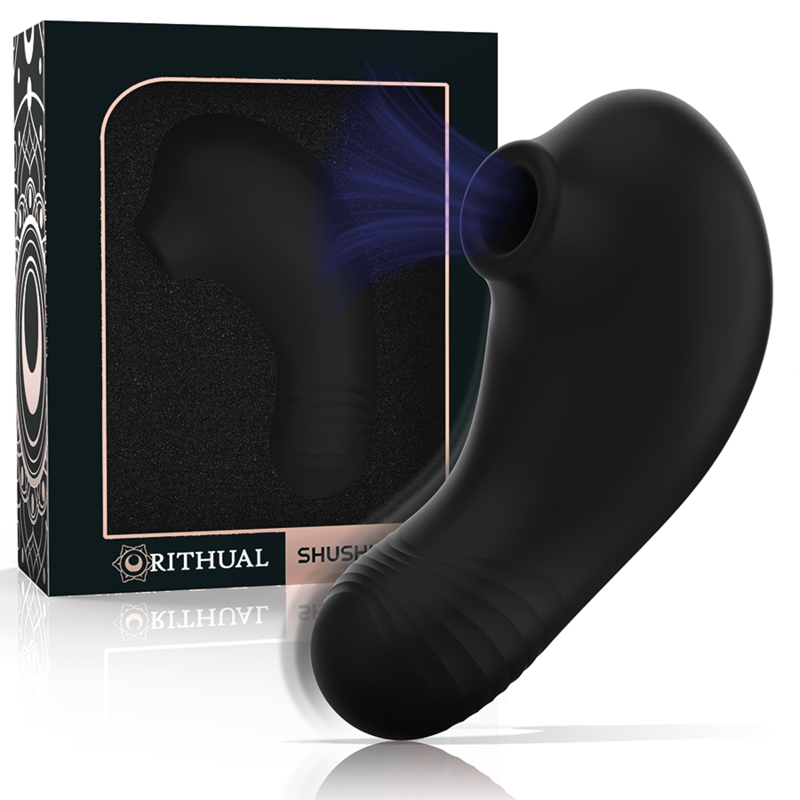 RITHUAL - SHUSHU PRO ESTIMULADOR DE CLÍTORIS DE BOLSILLO CON 2 POTENTES MOTORES DE CHORRO