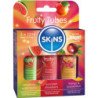 SKINS - FRUITY LUBES KIT LUBRICANTES SANDÍA, FRESA & MANGO 3 x 12 ML