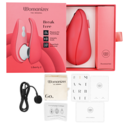 WOMANIZER - LIBERTY 2 ESTIMULADOR Y SUCCIÓN DE CLÍTORIS ROSA