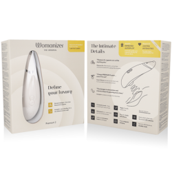 WOMANIZER - ESTIMULADOR CLITORAL PREMIUM 2 GRIS CÁLIDO