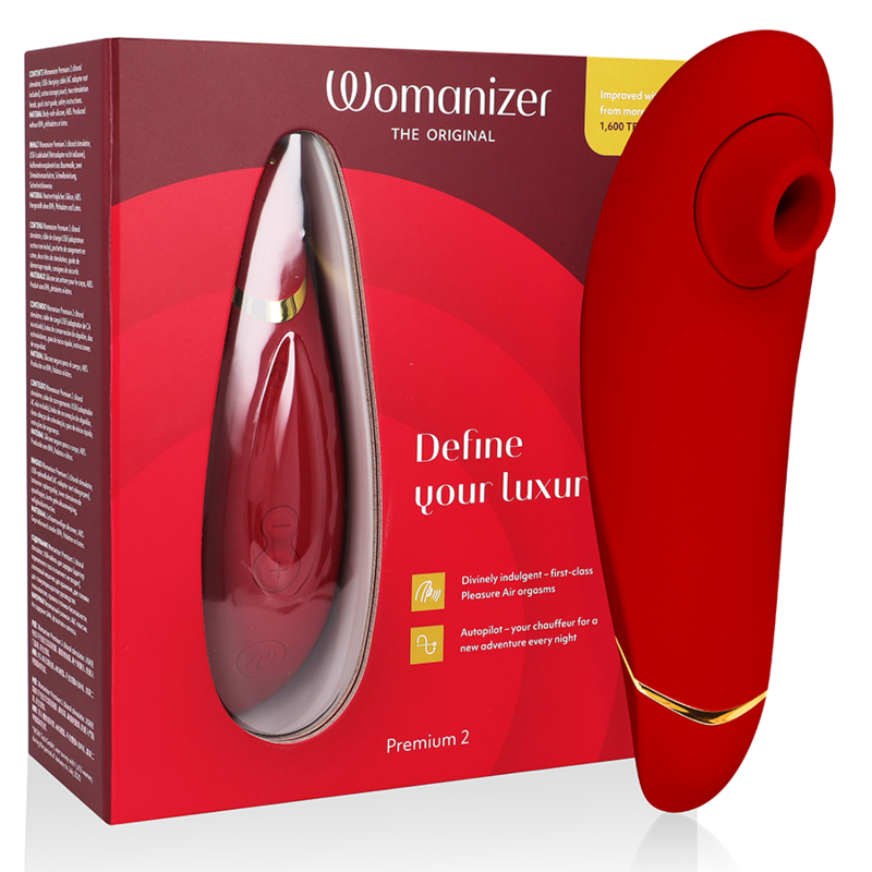 WOMANIZER - PREMIUM 2 ESTIMULADOR CLITORAL BORDEAUX