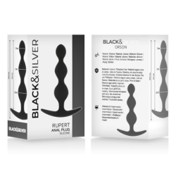 BLACK&SILVER - CADENA ANAL DE BOLAS RUPERT 10 CM