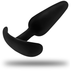 BLACK&SILVER - TAPÓN ANAL DE SILICONA KAEL CON MANGO MEDIANO