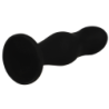BLACK&SILVER - Tapón anal de silicona premium Sean Tap de silicona negra