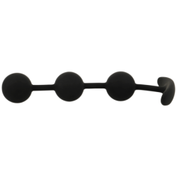 BLACK&SILVER - ROSARIO ANAL HARRY 3 ESFERAS DE SILICONA 14 CM