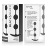 BLACK&SILVER - ROSARIO ANAL HARRY 3 ESFERAS DE SILICONA 14 CM