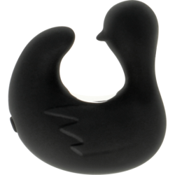 BLACK&SILVER - DUCKYMANIA DEDAL RECARGABLE DE SILICONA PARA ESTIMULAR PATO