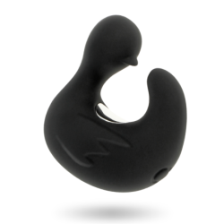 BLACK&SILVER - DUCKYMANIA DEDAL RECARGABLE DE SILICONA PARA ESTIMULAR PATO