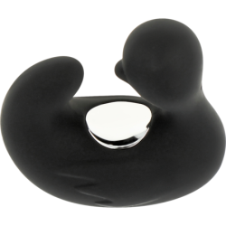 BLACK&SILVER - DUCKYMANIA DEDAL RECARGABLE DE SILICONA PARA ESTIMULAR PATO