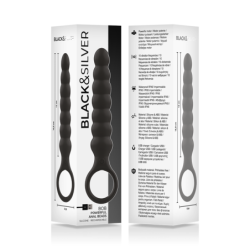 BLACK&SILVER - DILATADOR ANAL DE SILICONA POTENTE BOB