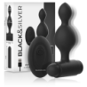 BLACK&SILVER - TUCKER TAPÓN ANAL PEQUEÑO DE SILICONA CON CONTROL REMOTO