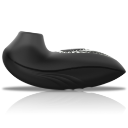 BLACK&SILVER - DRAKE DELUXE VIBRADOR DE SUCCIÓN RECARGABLE DE SILICONA NEGRO