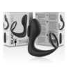 BLACK&SILVER - MASAJEADOR ANAL RECARGABLE DE SILICONA NEGRA CON CONTROL REMOTO