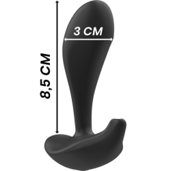 BLACK&SILVER - DWAYNE TAPÓN ANAL DE SILICONA CON CONTROL REMOTO