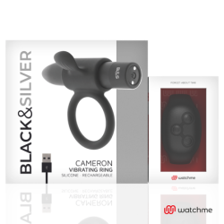 BLACK&SILVER - ANILLO PARA EL CUELLO CON CONTROL REMOTO CAMERON WATCHME
